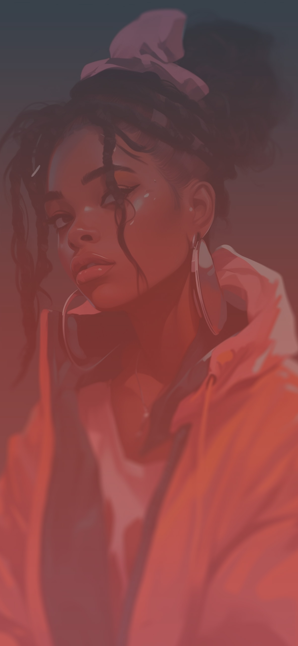 Baddie Girl Grey Wallpaper