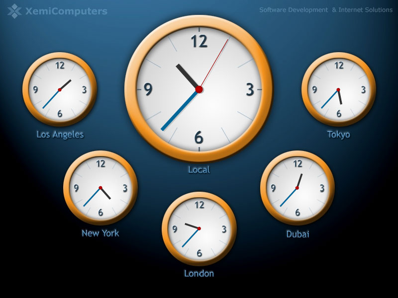 Puter Desktop Wallpaper Clock In HD