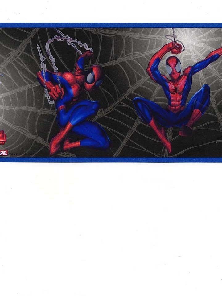 Marvel Spiderman On Black Background Wallpaper Border Bz9109b