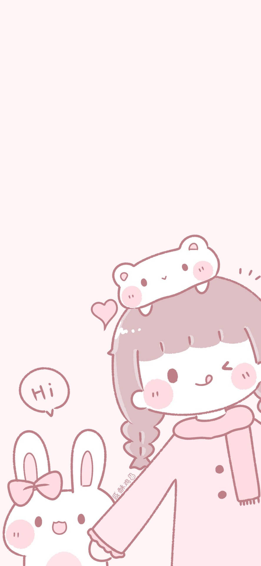 Pink Kawaii Wallpaper