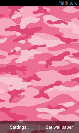 Pink Camo Wallpaper For iPhone
