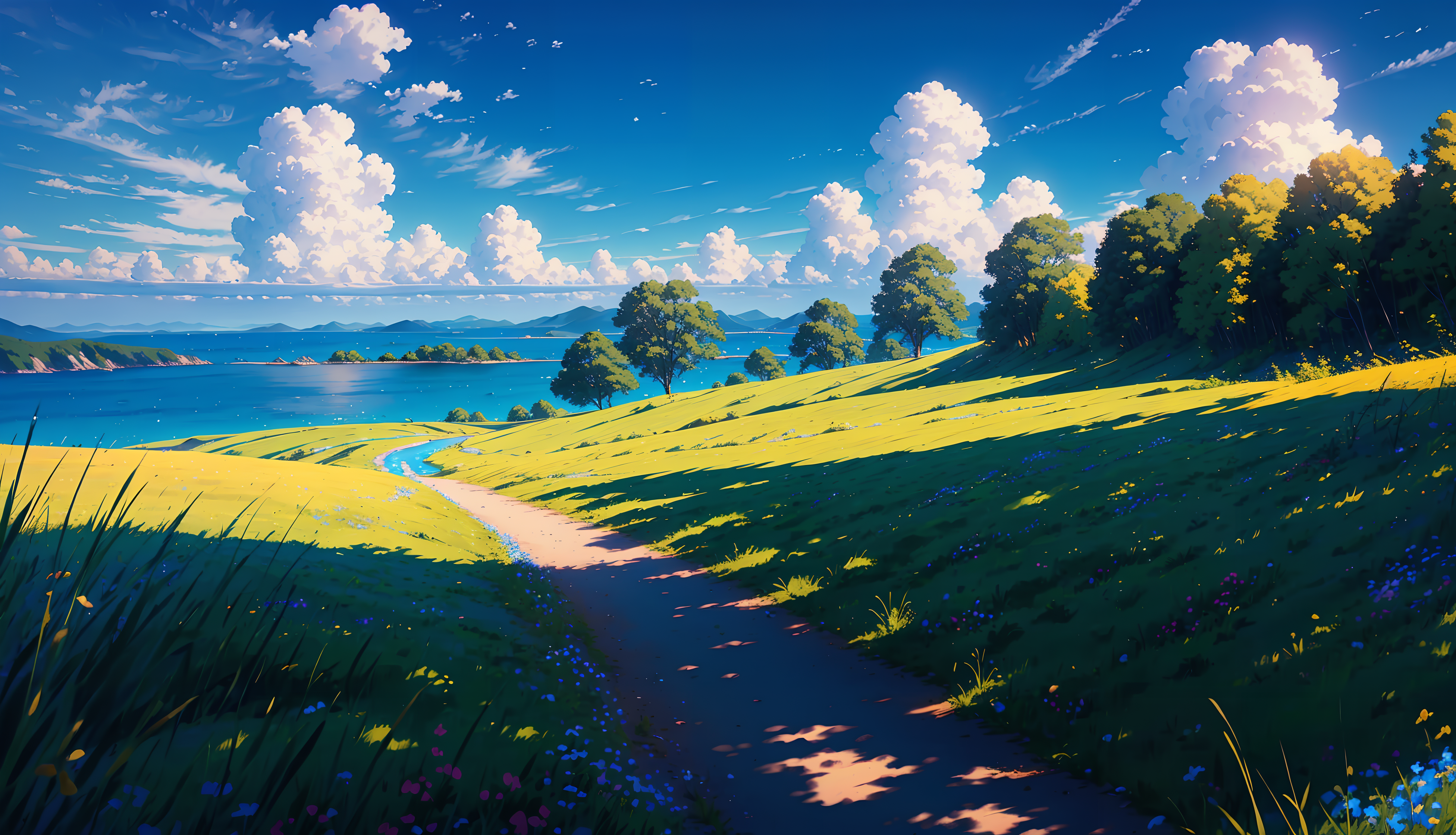 Anime Landscape 4k Ultra HD Wallpaper by Abyss