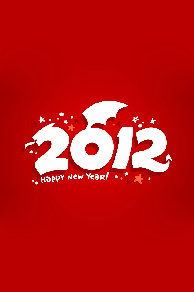 Happy New Year Wallpaper for iPhone 4 iPhone 4S iPhone 5 rEborn