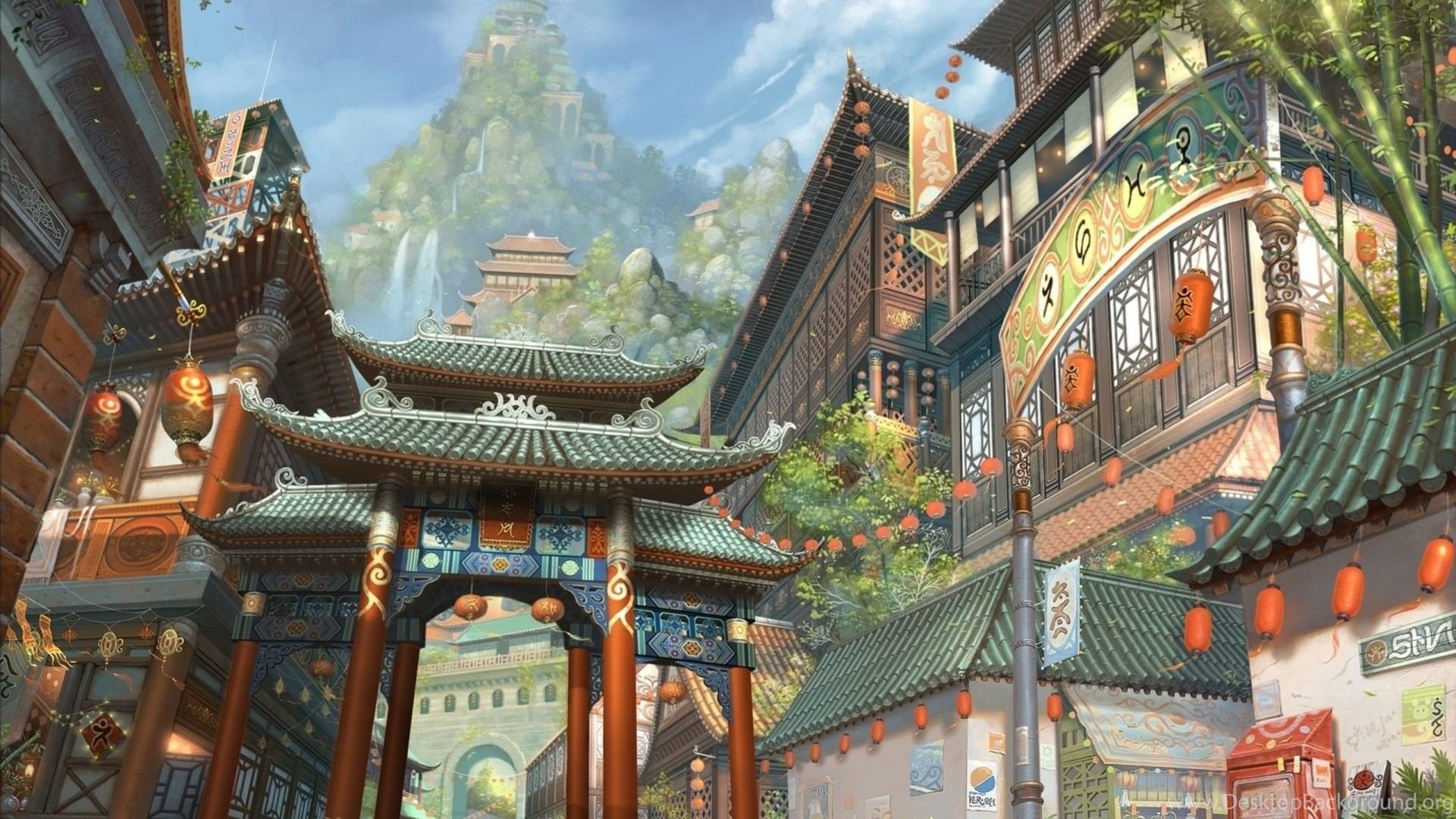 Japanese Art Painting Fantasy Wallpapers HD Free Download Desktop