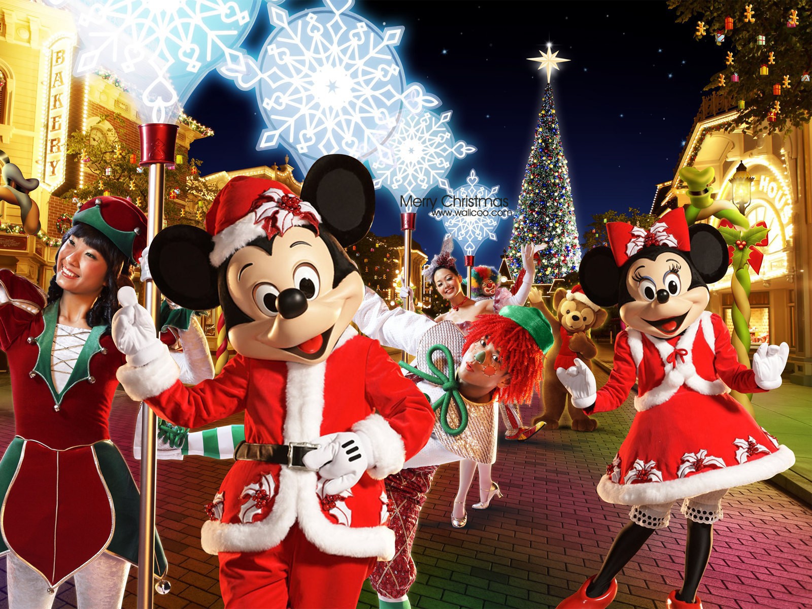 Mickey Mouse On Christmas Wallpaper And Image Pictures