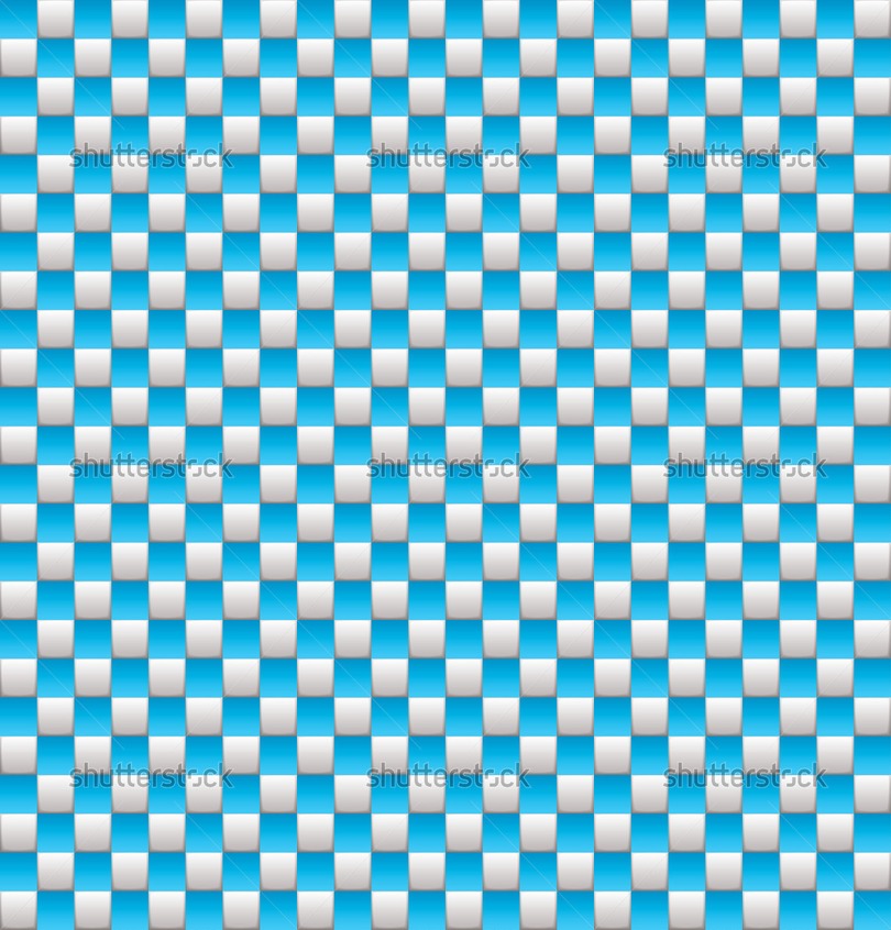 Blue and white squares on a seamless checkered background stock vector