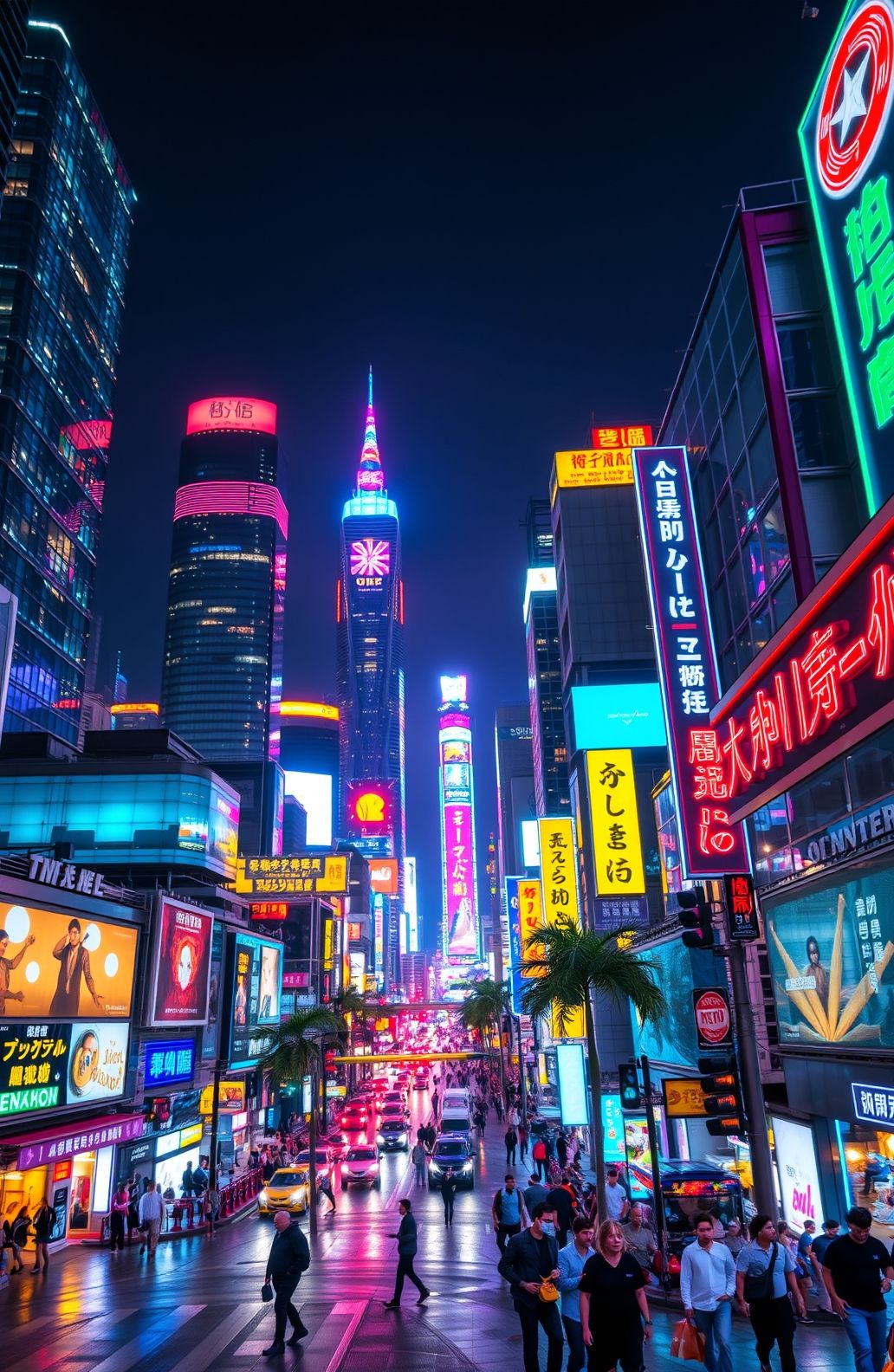 Street Wallpaper HD Night City