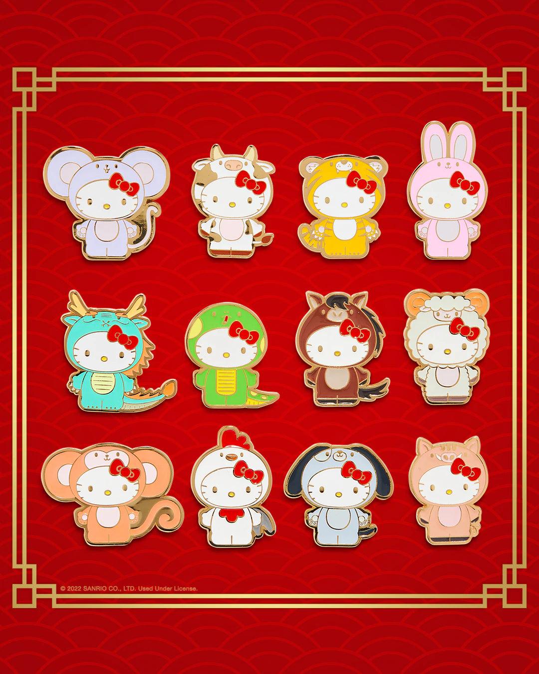 Hello Kitty Chinese Zodiac Enamel Pin Series Gacha Mart