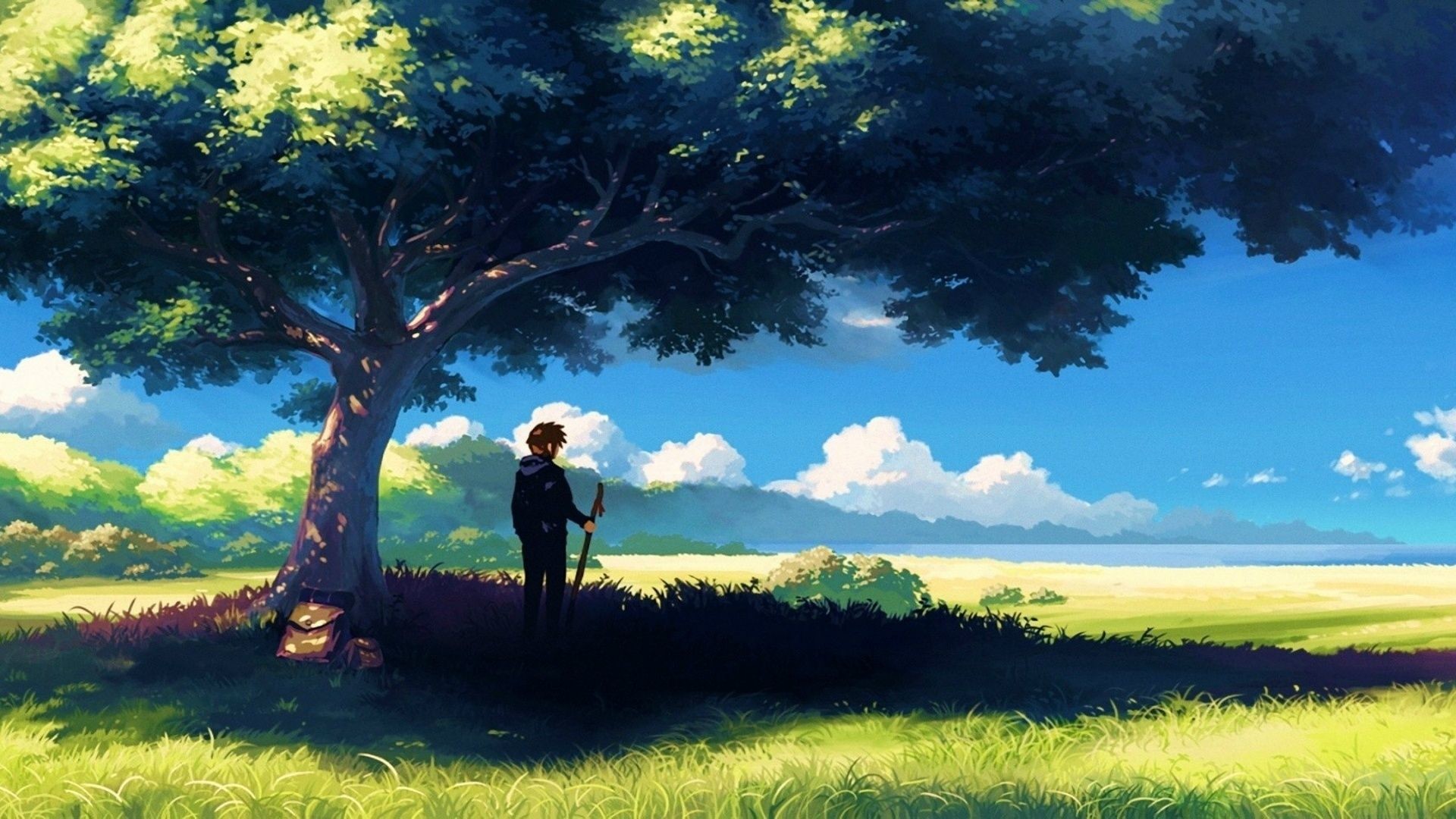 Free download 69 Anime Scenery Wallpapers on WallpaperPlay 1920x1080 for your Desktop, Mobile ...