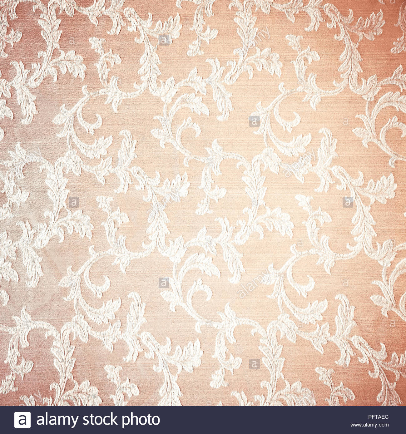 Retro Floral Curtains Background Abstract Beige Textured