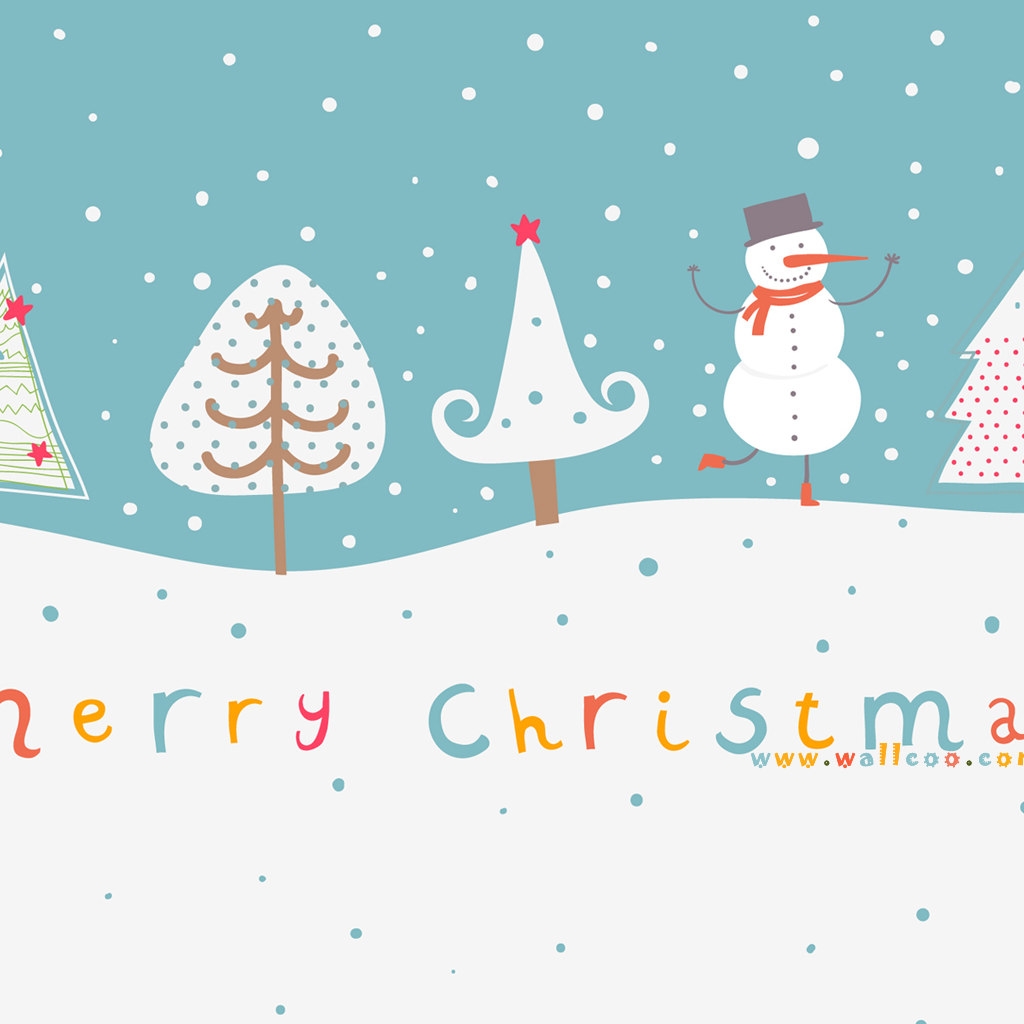 Cute Christmas Background 1024x1024