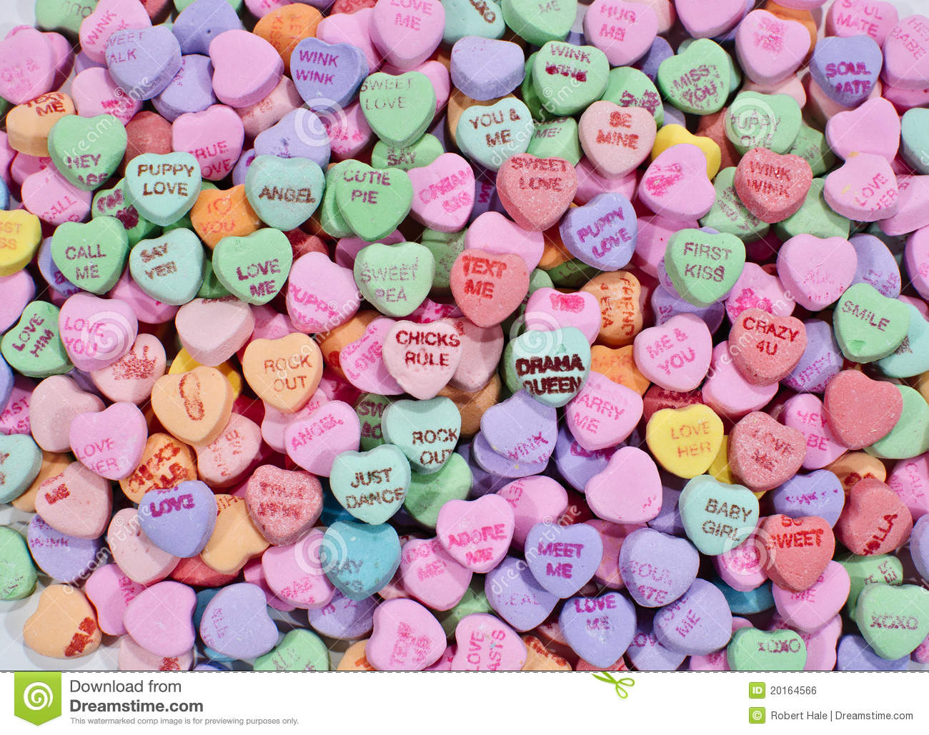 Candy Hearts Background Conversation