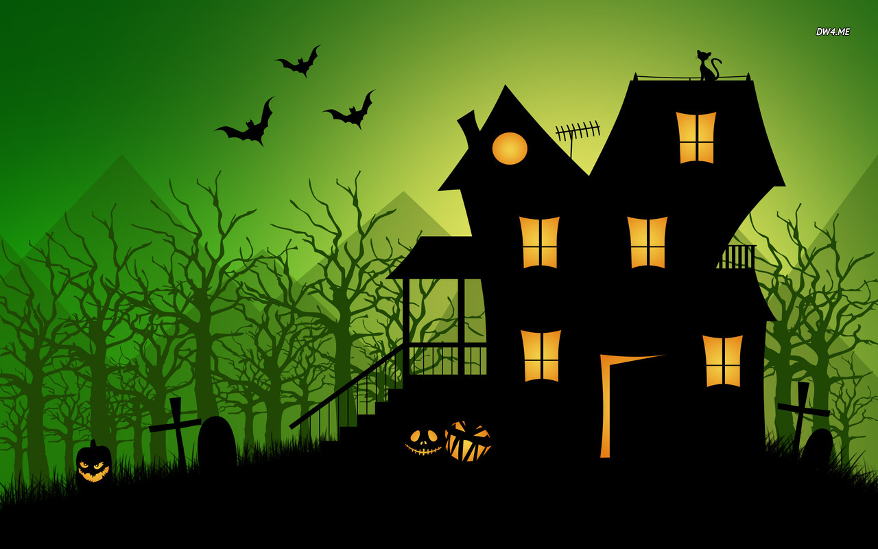 Haunted house wallpaper   Holiday wallpapers   1769 1280x800