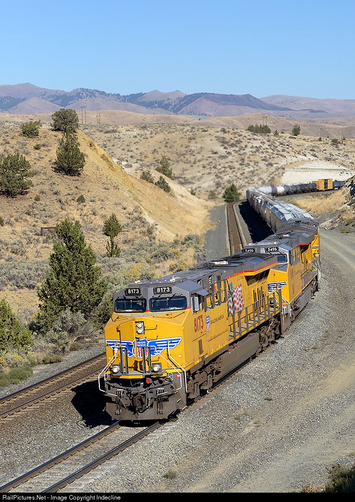 Railpictures Photo Up Union Pacific Ge Es44ac At Oxman