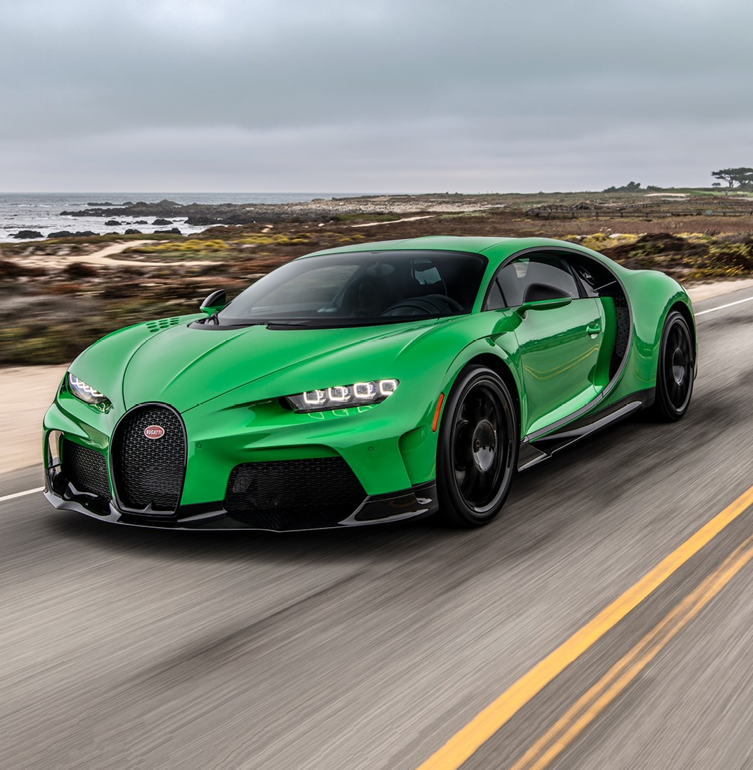 Bugatti On Presented In A Luminous Viper Green Finish