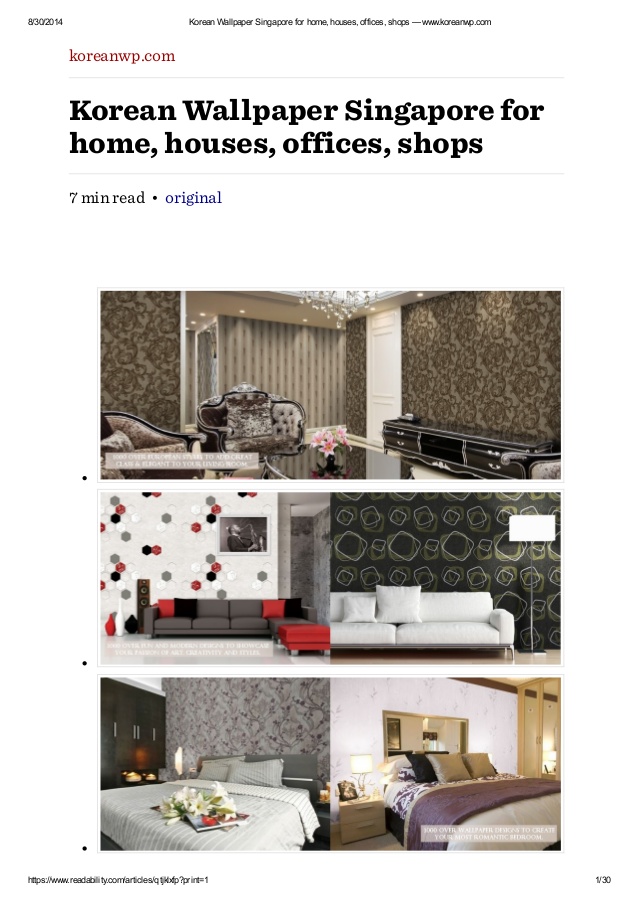 Korean Wallpaper Singapore For Home Houses Offices Shops Buy Wall