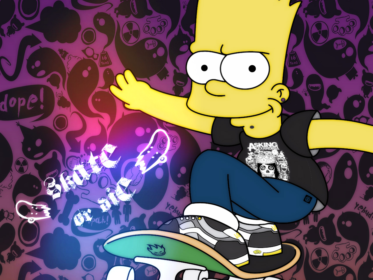 Bart Simpson Wallpaper - WallpaperSafari.