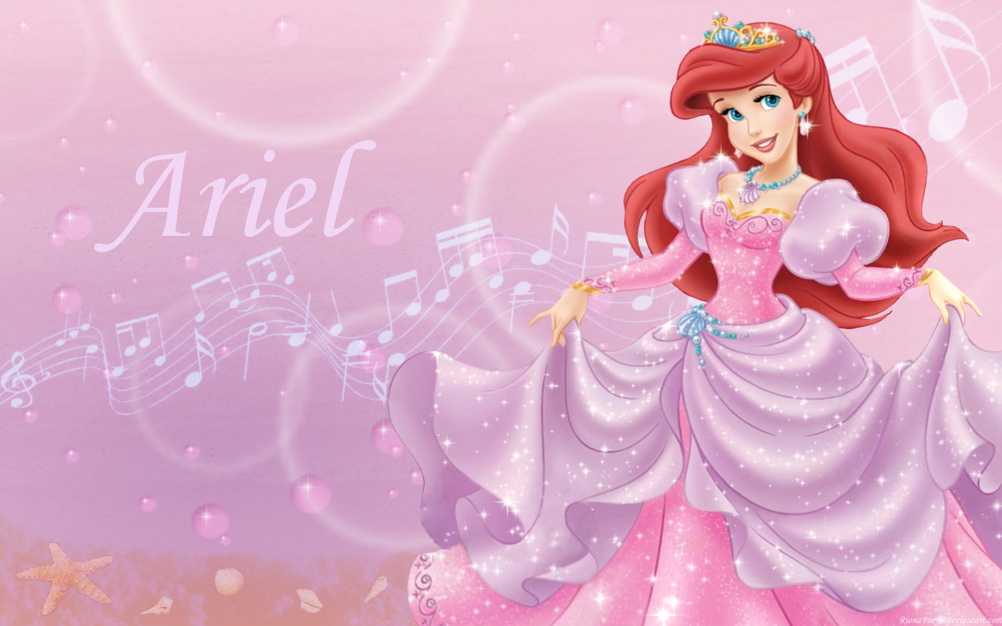 The Little Mermaid Image Ariel In Pink Wallpaper Photos