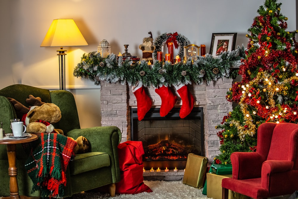 Christmas Fireplace Pictures Image
