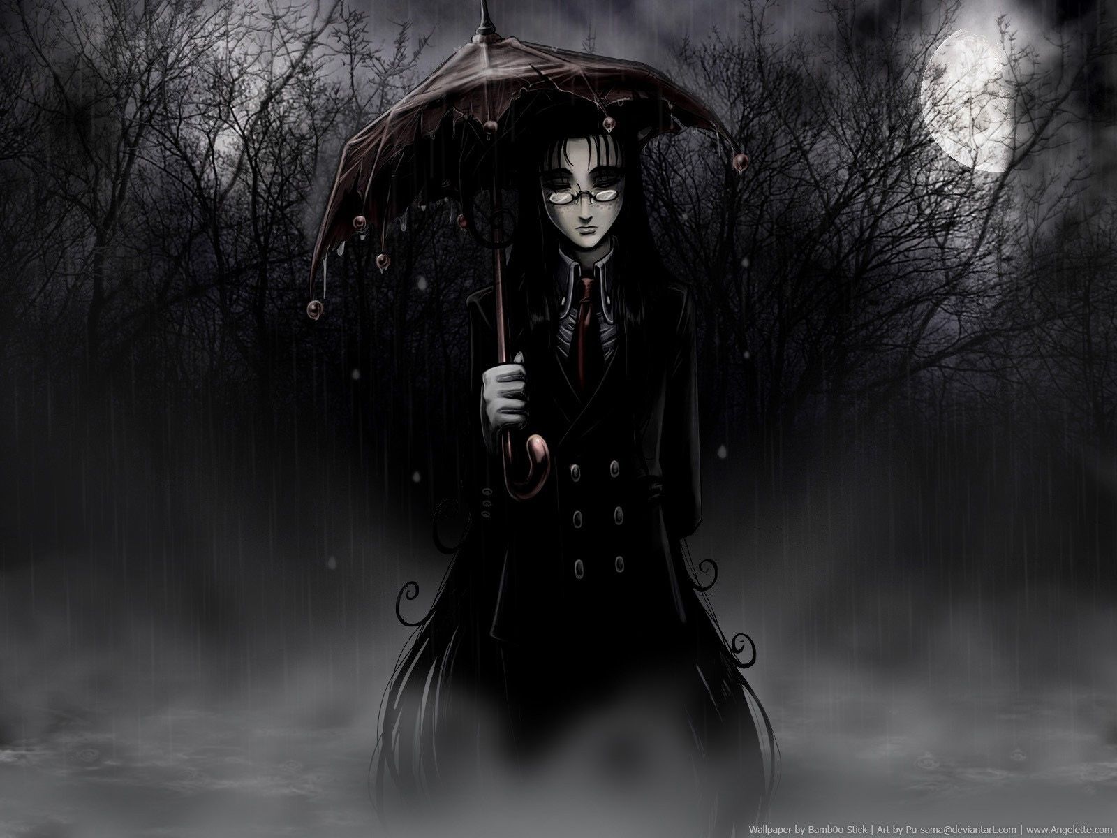 Dark Anime Girl Wallpaper HD