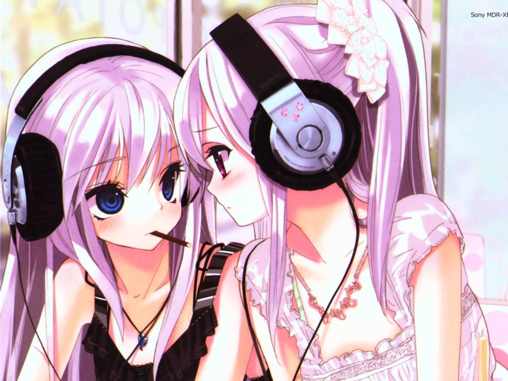 cute headphone girls cute headphone girls