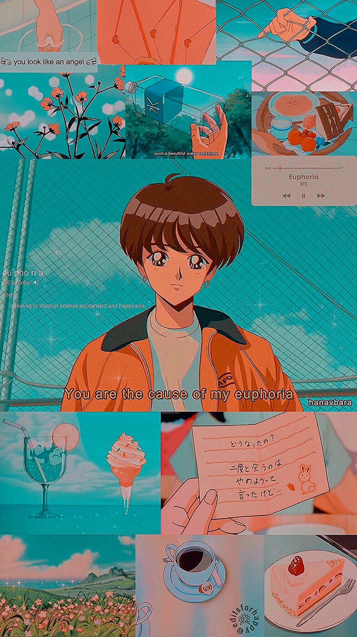 Jungkook Aesthetic Anime Wallpaper Credits To