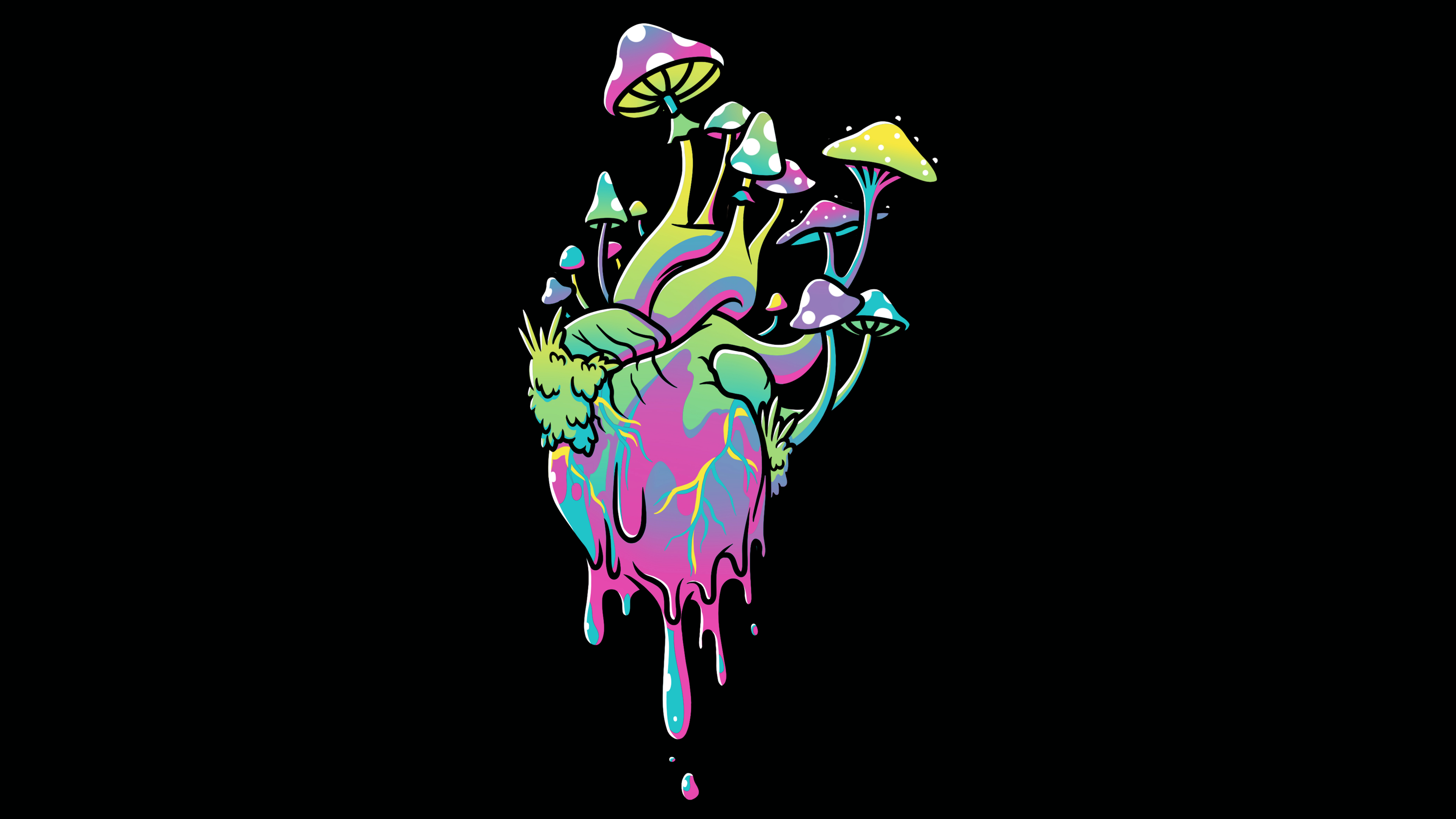 Dark Psychedelic Wallpaper