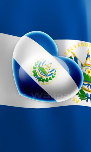 Live Wallpaper Love El Salvador Flag