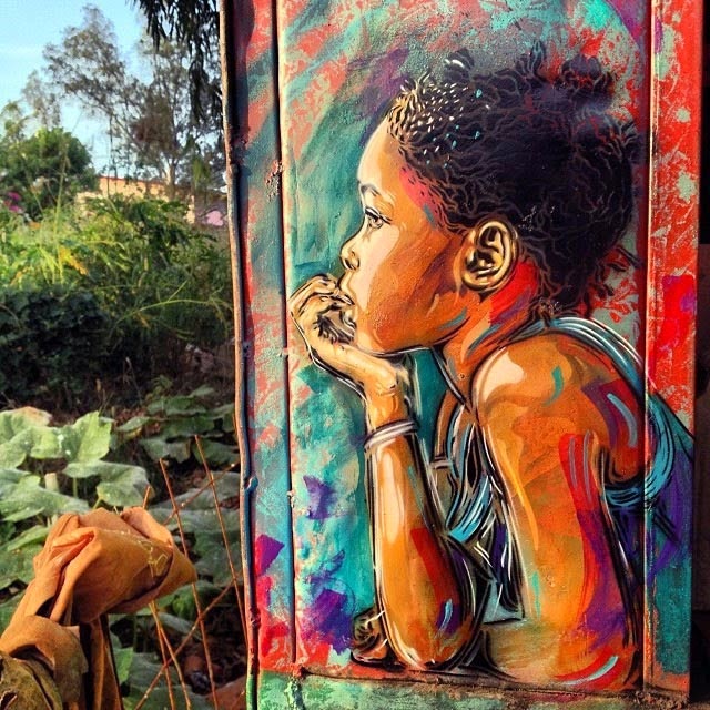 C215 New Street Art Saly Mbour Senegal