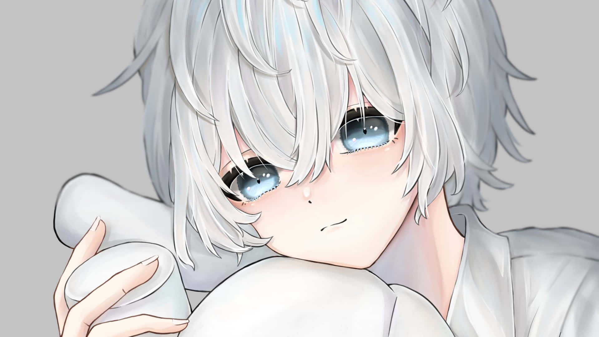 Anime White Wallpaper