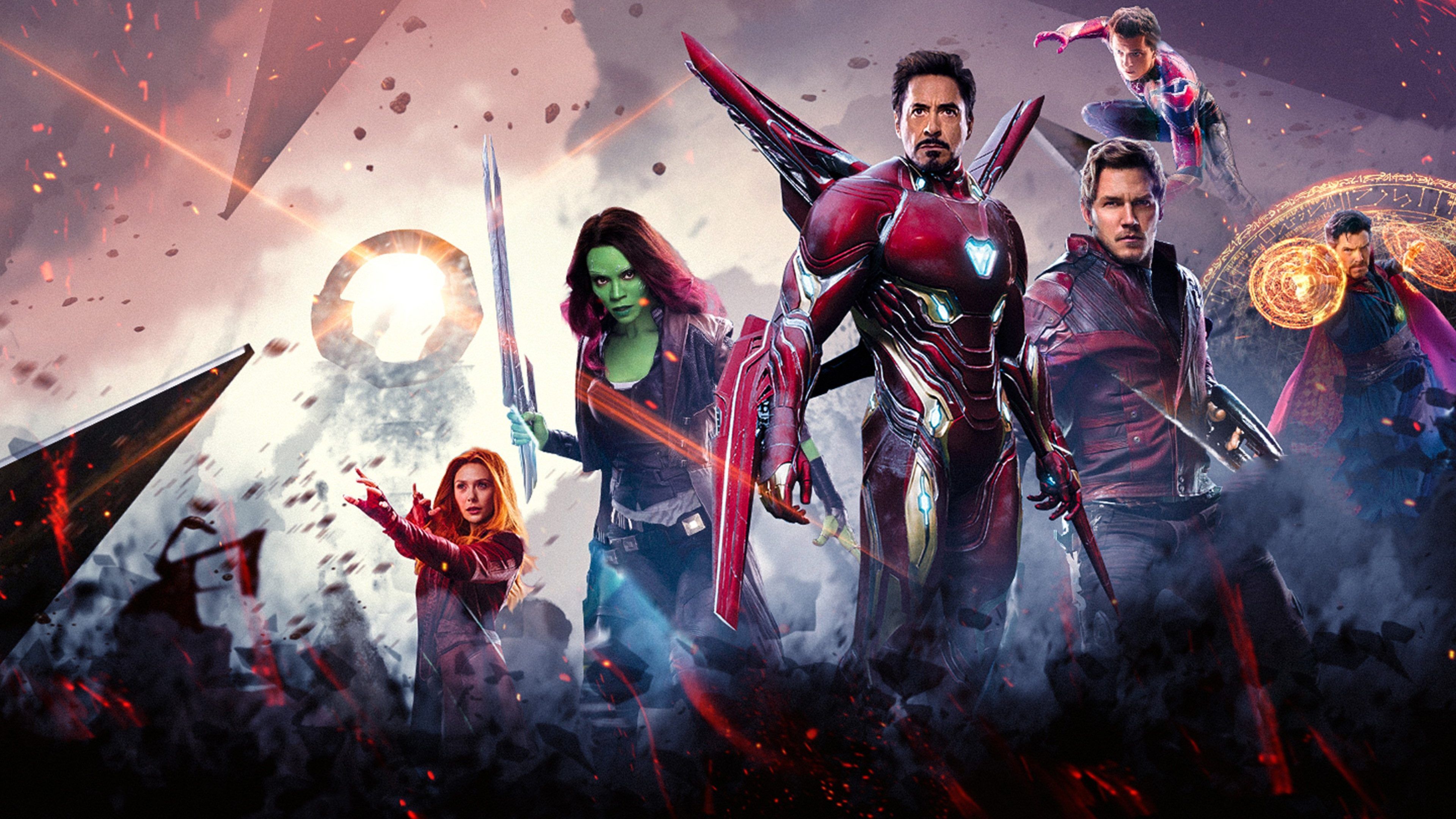 Super Heroes In Avengers Infinity War 4k Wallpaper