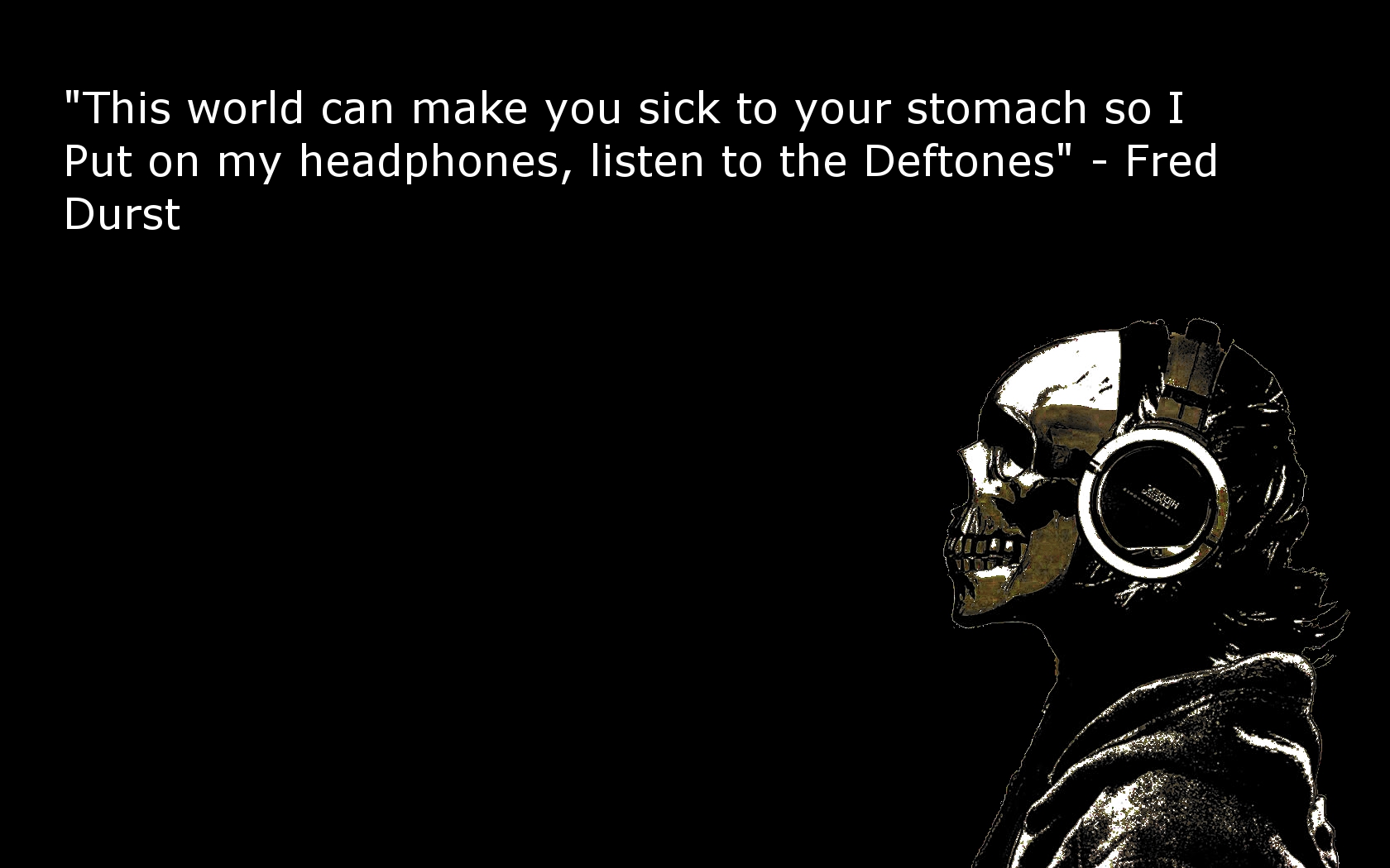 Headphones Quotes Deftones Fred Durst HD Wallpaper General