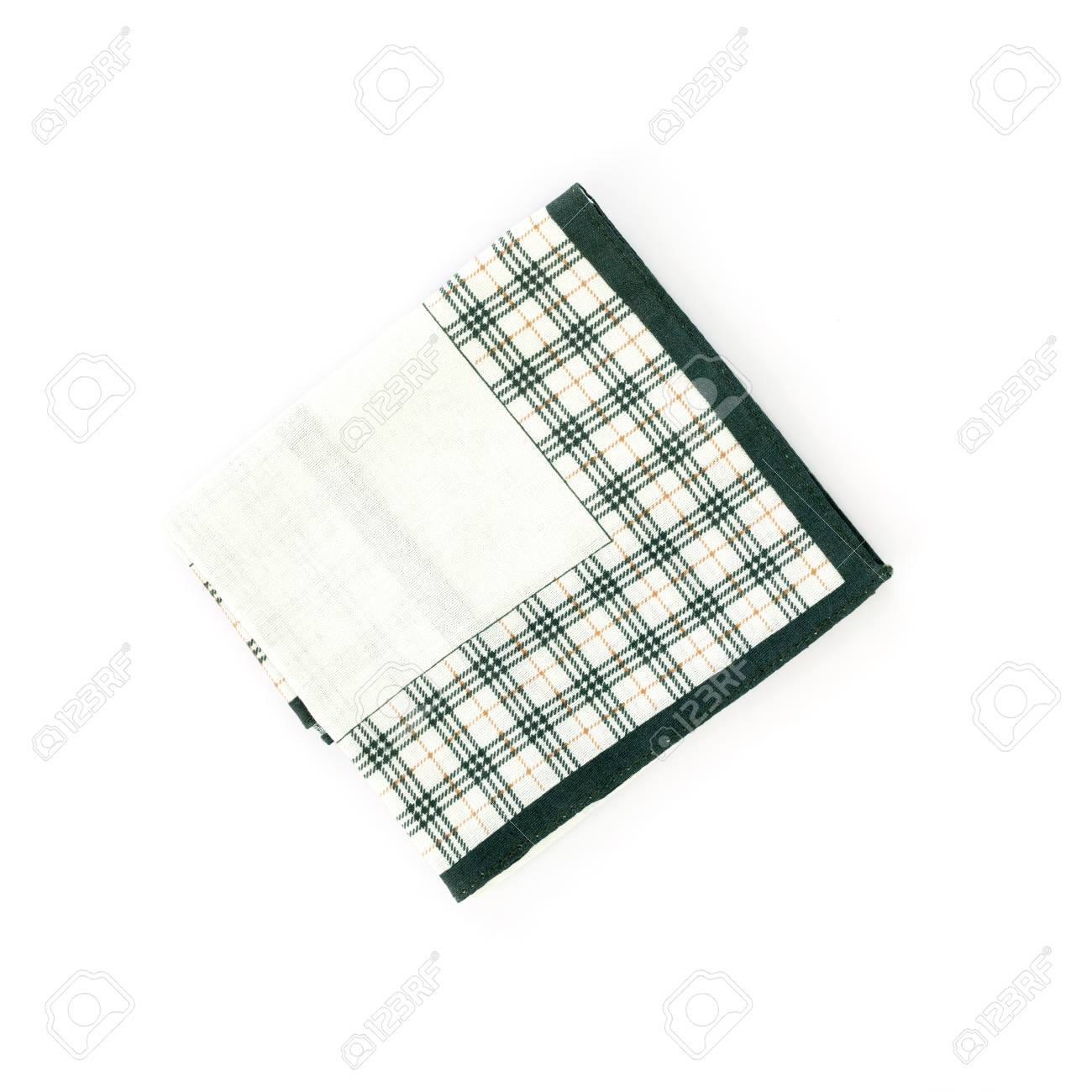 Close Up Of Handkerchief On White Background Stock Photo Picture