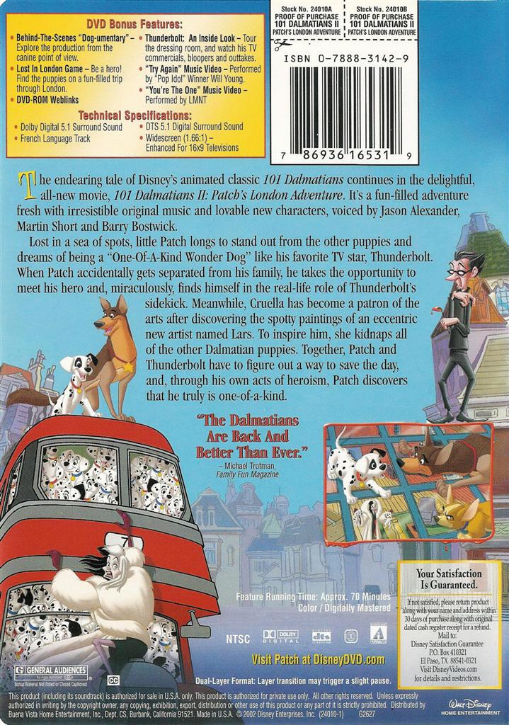Of 101 Dalmatians Ii Patch S London Adventure Trailer 2003 Page 2 HD
