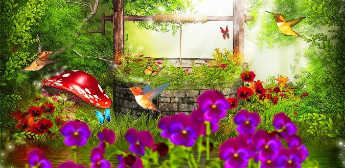 Free download Fairy Tale Garden 3D Live Wallpaper Android updates 705x344  for your Desktop Mobile  Tablet  Explore 38 Fairy Garden Wallpaper  Fairy  Background Flower Garden Wallpapers Flower Garden Wallpaper