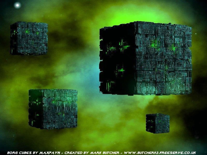 Star Trek Cubes De Borg Wallpaper