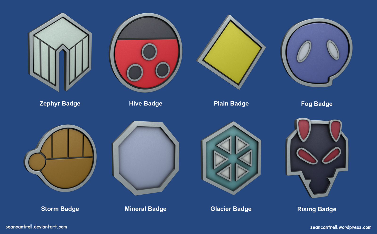 Pokemon Badges Johto League By Seancantrell