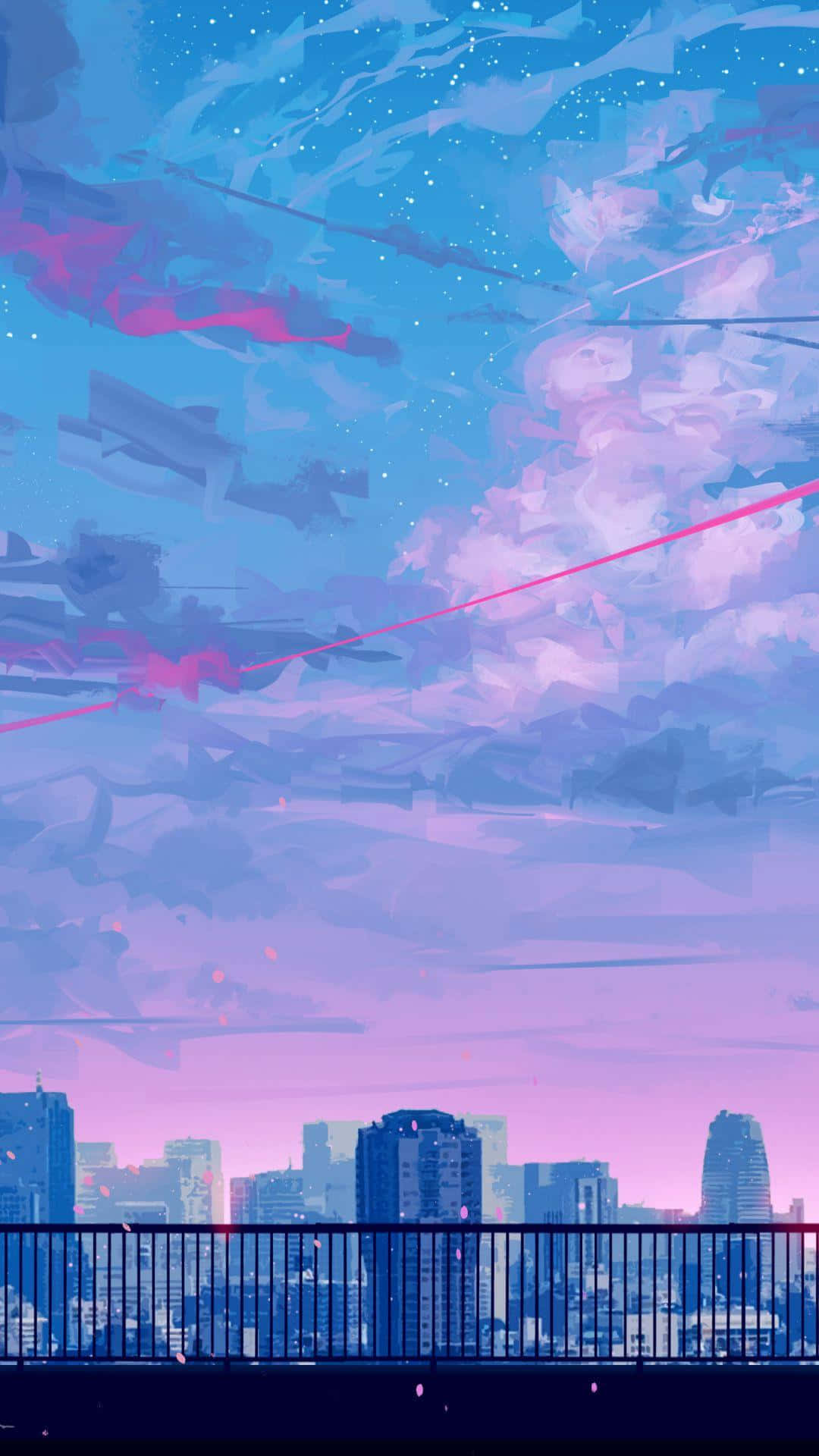 Pink And Blue Wallpaper