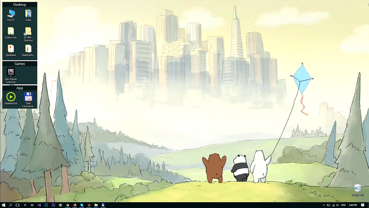 Desktophut We Bare Bears 4k Video Live Wallpaper