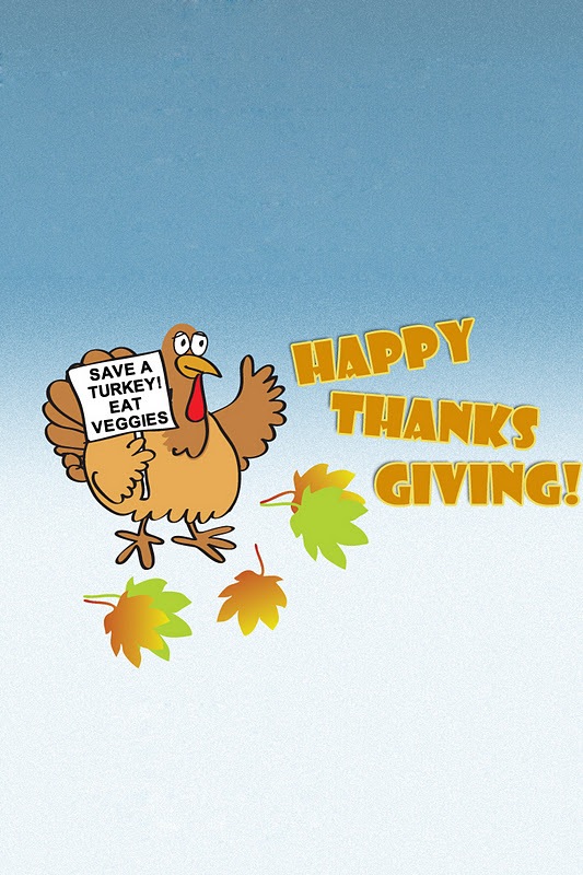 Cartoon Turkey Thanksgiving Wallpaper iPhone Hello