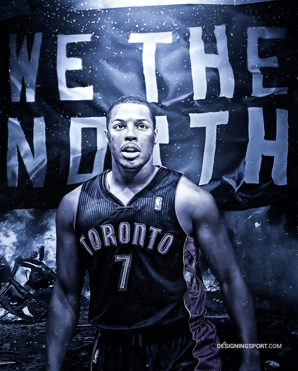 Kyle Lowry Toronto Raptors We The North Sport Art