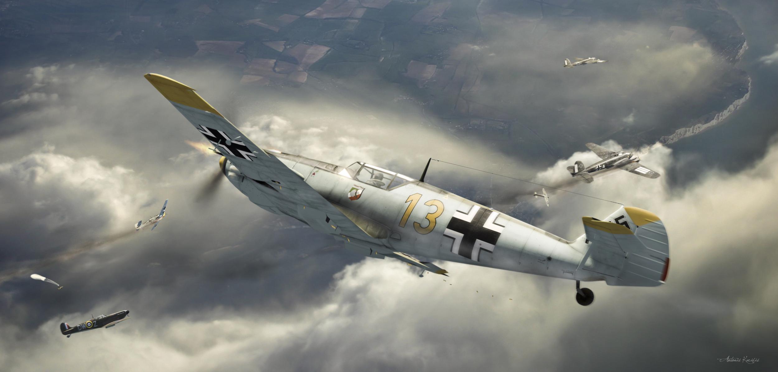 Messerschmitt Bf109 E Computer Wallpaper Desktop Aircraft
