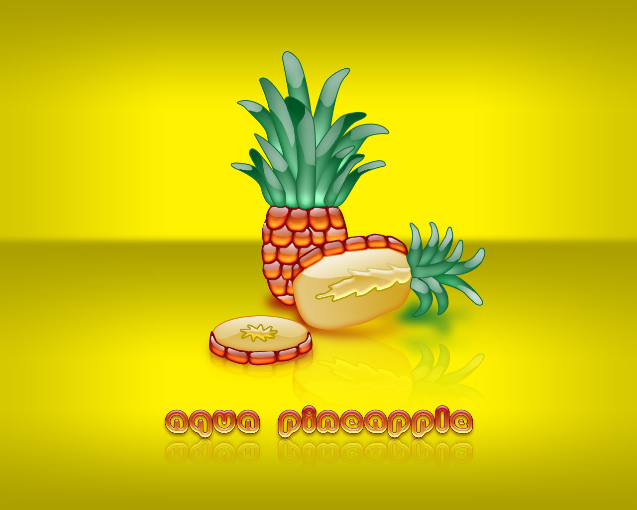 Cute Backgrounds and Wallpapers Aqua PineApple