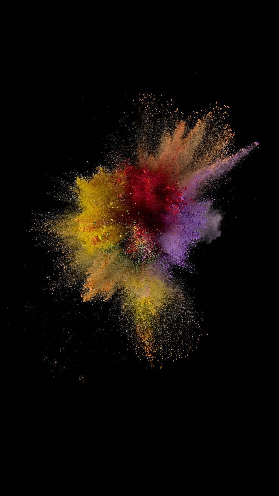Ios Colorful Powder Explosion 5vlfywxcjpnpc1k6 Wallpaper