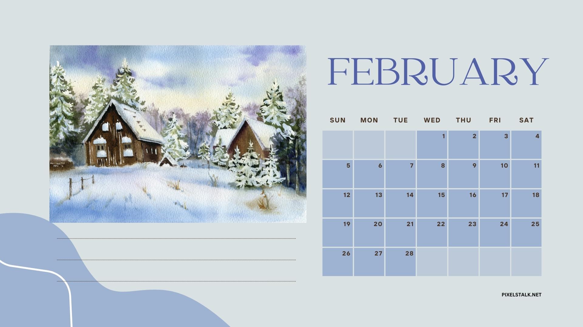 February 2023 Calendar Wallpapers HD Free Download