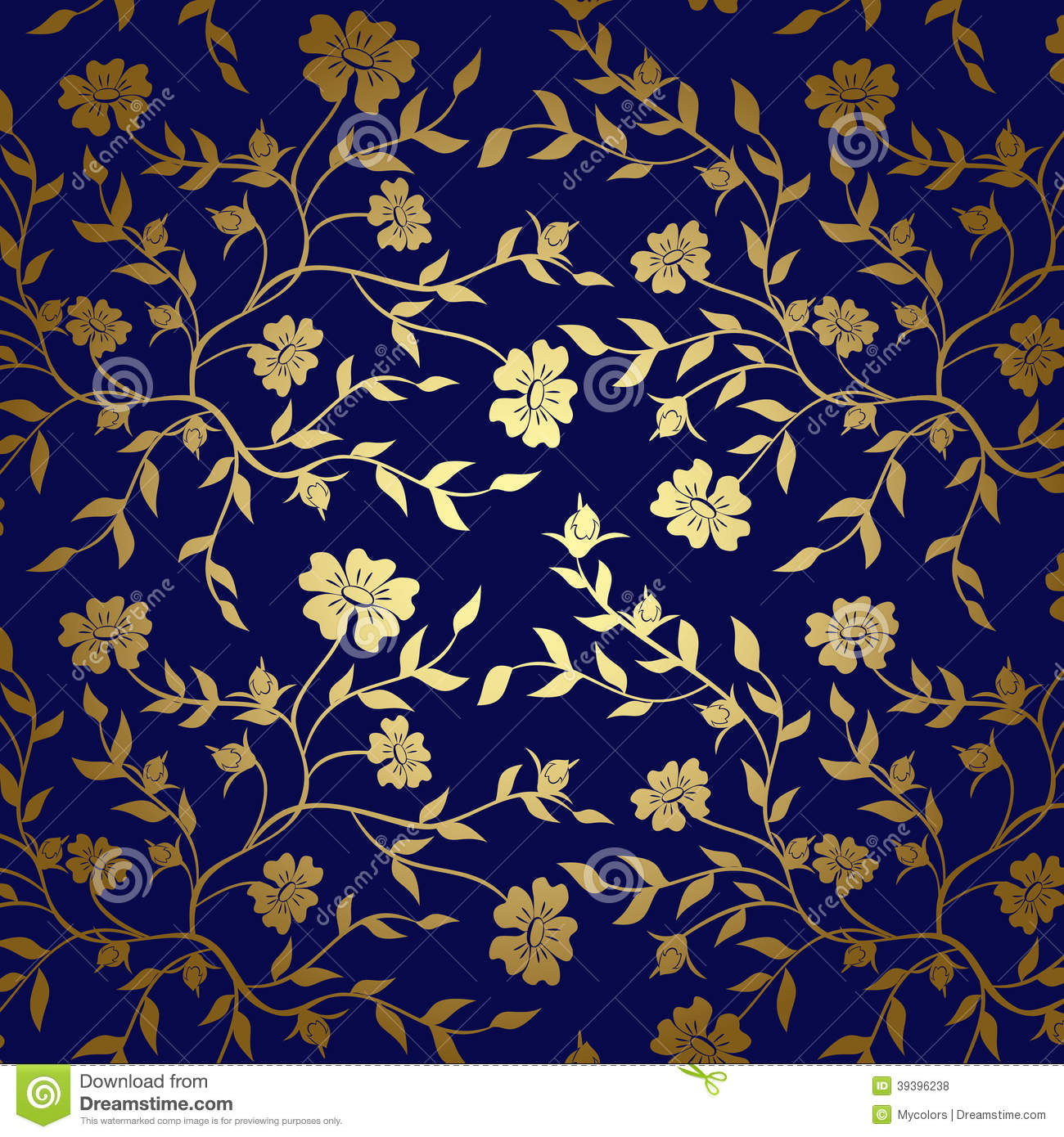 Navy Blue And Gold Background