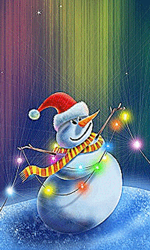 Snowman Screensaver Wallpaper Pre