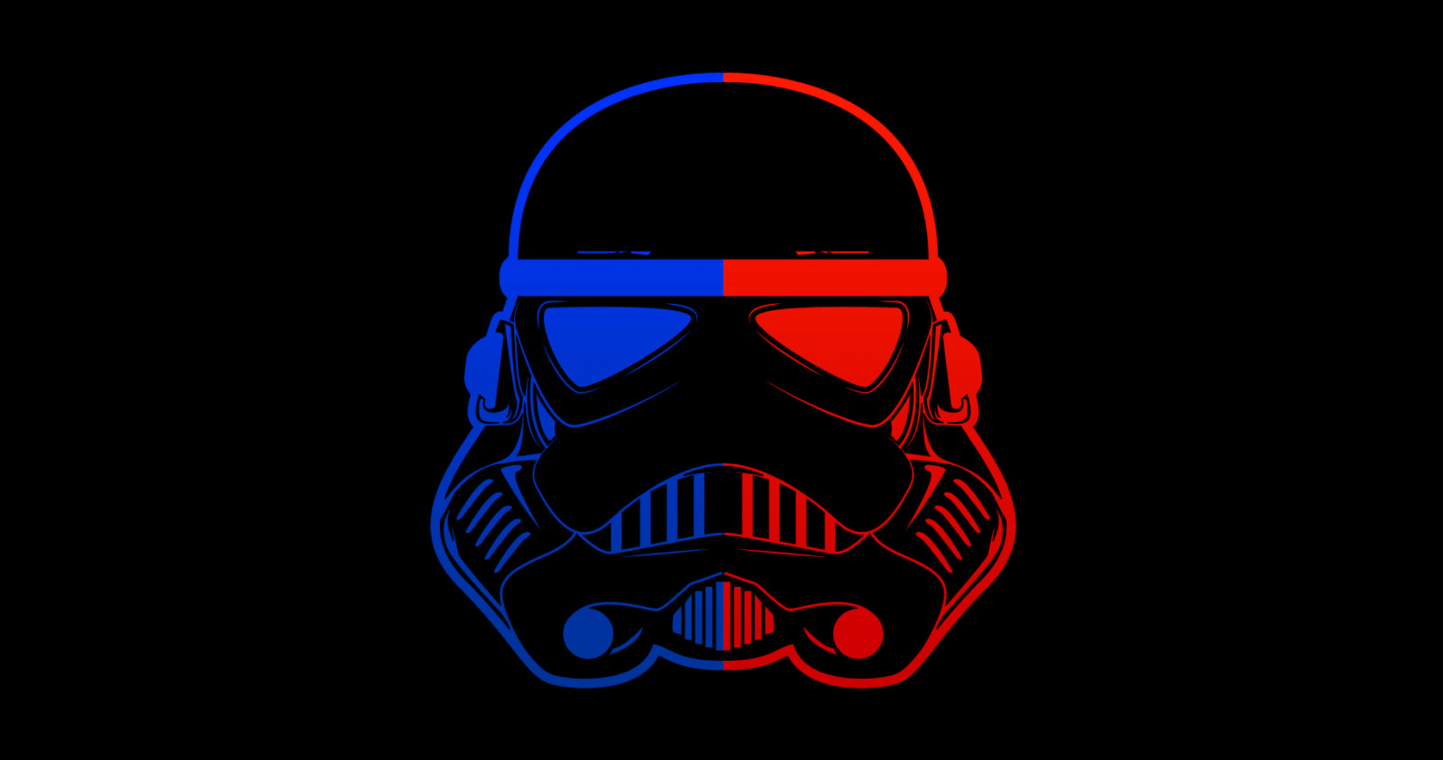 Wallpaper Black Star Wars Stormtrooper Red Blue Minimalism