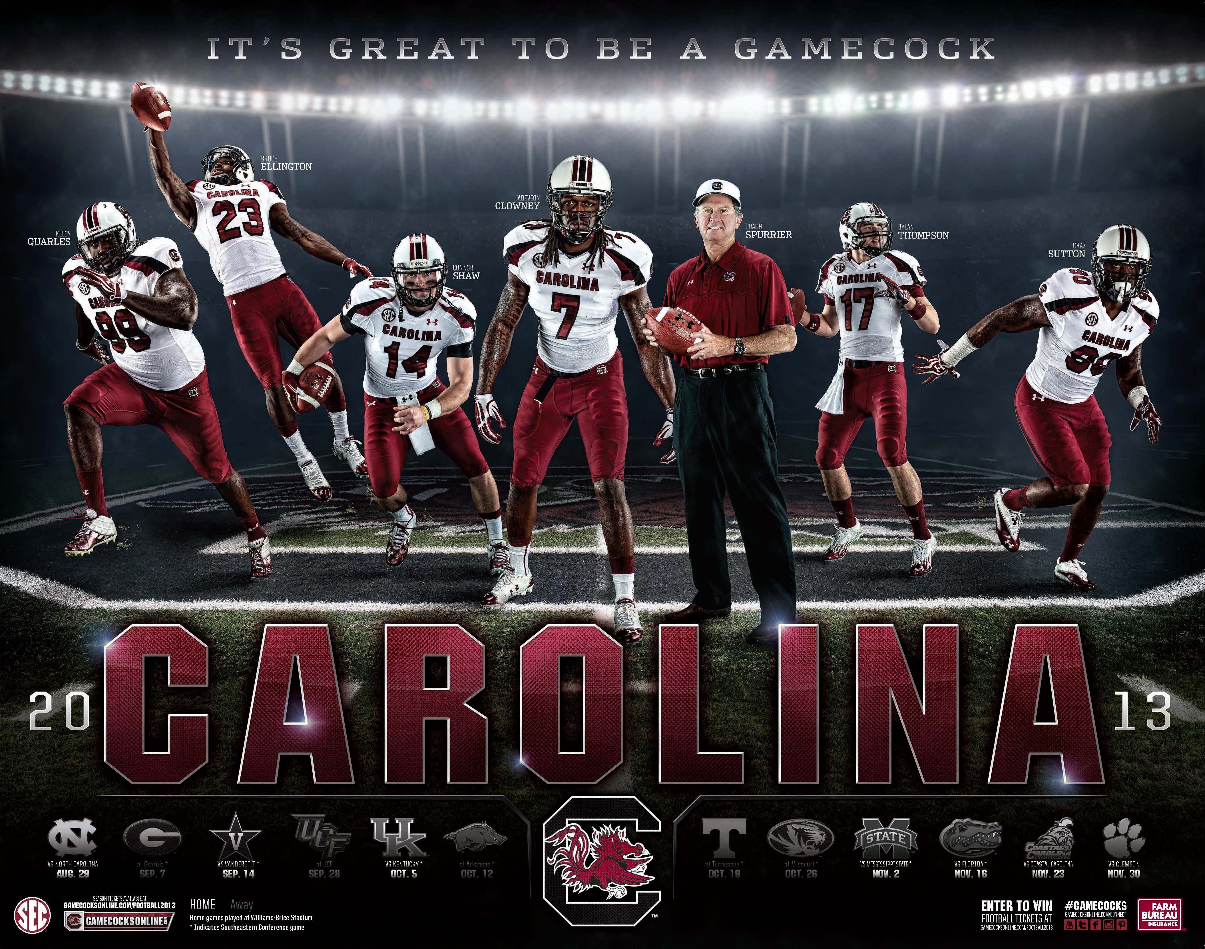 South Carolina Gamecocks College Football Wallpaper Background