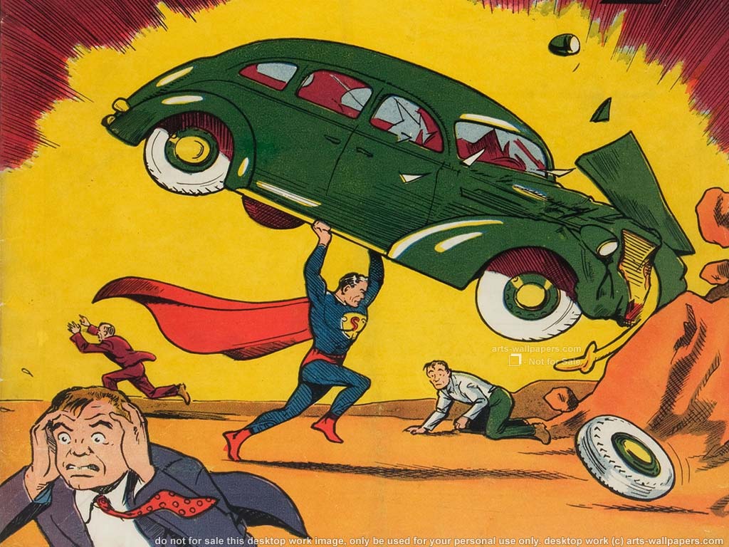 Superman Poster Wallpaper Action Ics Court Copy Dc